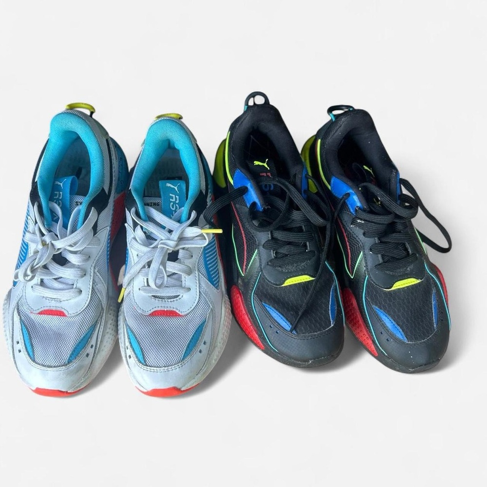 Lot of 2 Pairs of Puma Mens RS-X Sneakers size 7 and 7.5